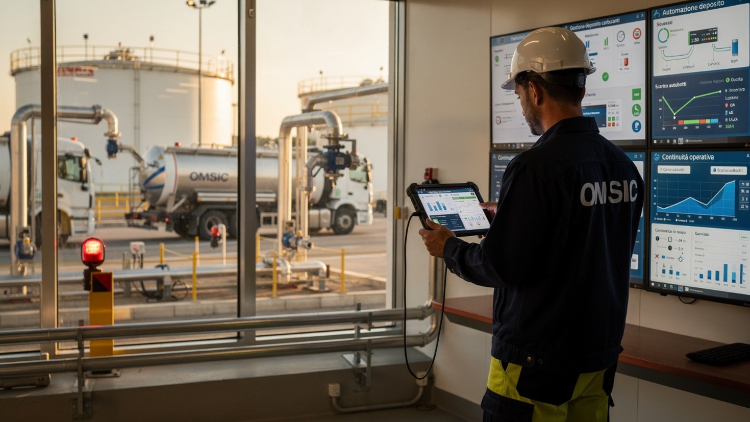 Software di automazione per depositi di carburante